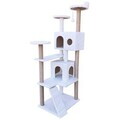 Casă pentru pisici, Paws & Whiskers, Siena, MATERIAL TEXTIL WELSOFT, Alb