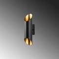 Aplica de perete, Cut - 11810, Fulgor, 8 x 12 x 30 cm, 2 x G9, 10W, negru
