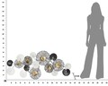 Decoratiune de perete Troby Cm, Mauro Ferretti, 143x64 cm, fier, multicolor