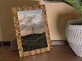 Rama foto Poppy, Mauro Ferretti, 20x25 cm, polirasina/sticla, auriu