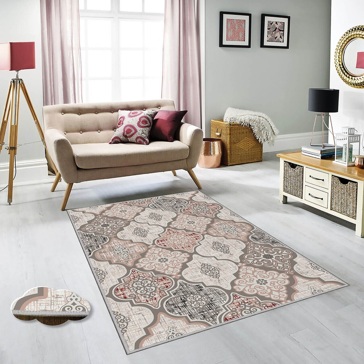 Covor Eexfab492 160x230 cm Poliester Multicolor