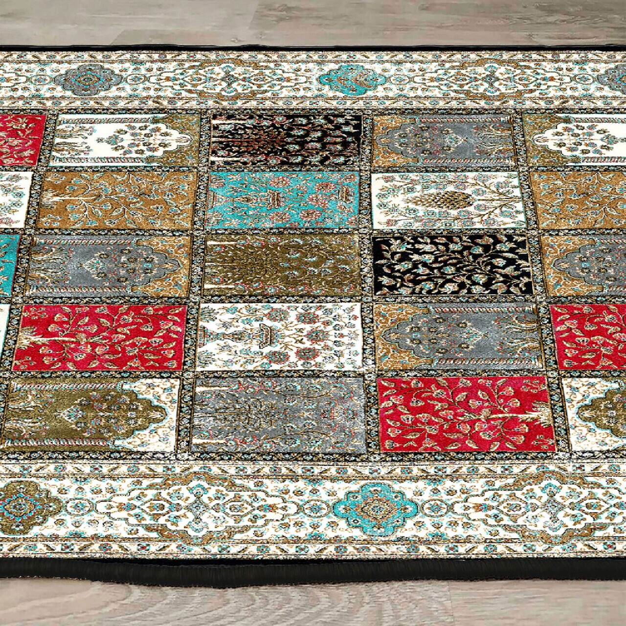 Covor, Els1831, 160x230 cm, Catifea, Multicolor — imaginea 4