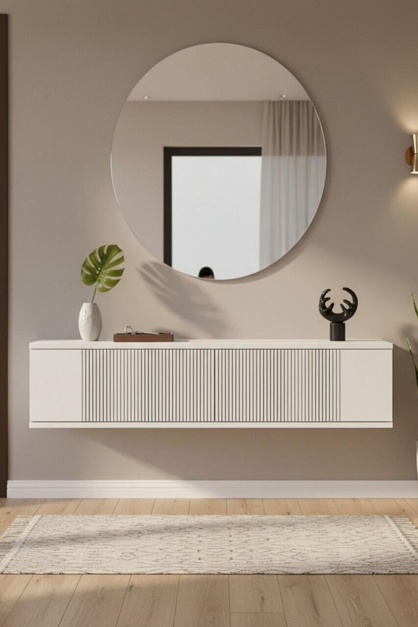 Dulap, Hanah Home, Corsa 120, 120x25.5x29.6 cm, Alb — imaginea 2