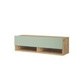 Comoda TV, Hanah Home, FR13-AY, 100x29.1x31.6 cm, PAL, Pin Atlantic / Verde