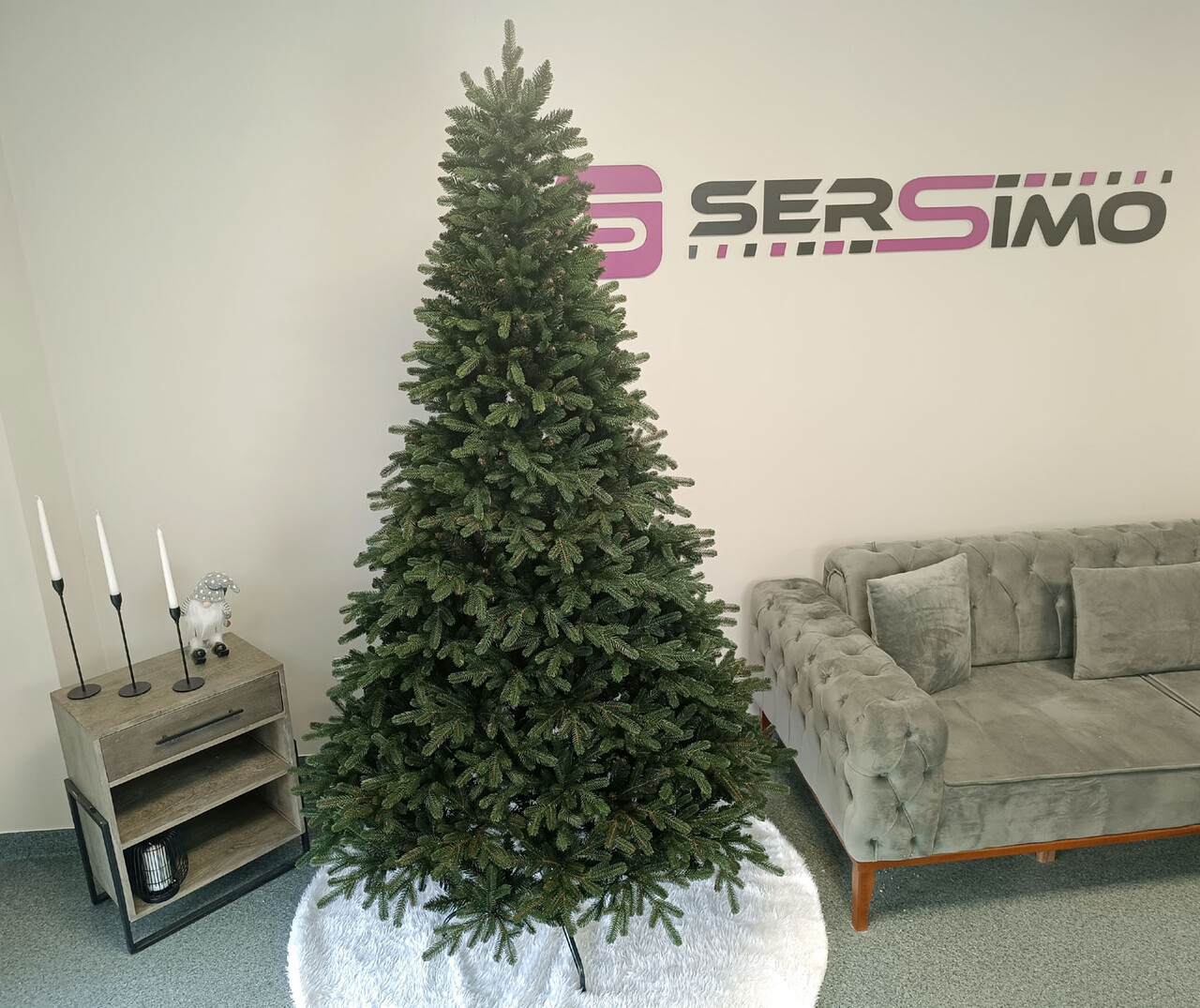 Brad artificial Christmas Deluxe by Sersimo, Carpati, 2D+3D, 250cm