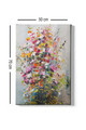 Tablou decorativ, Kanvas Tablo (50 x 70), Canvas, Lemn, Multicolor