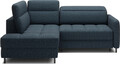 Coltar extensibil stanga 3 locuri ELTAP, LT-40MAN, Barea, 208x160x100 cm, lemn/poliester, albastru inchis