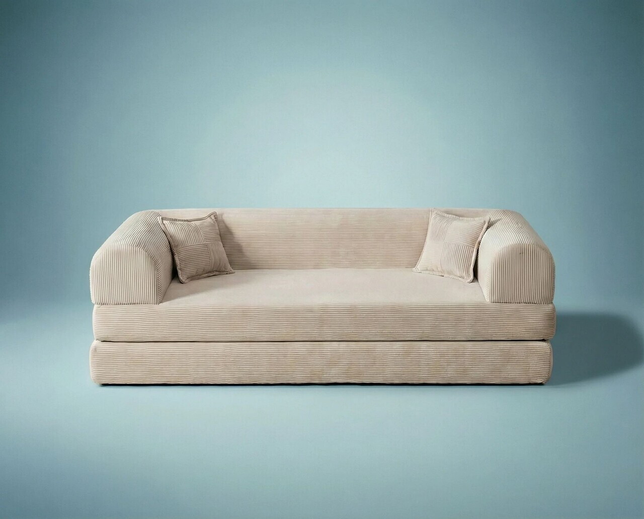 Canapea extensibila 3 locuri, Atelier del Sofa, 118FVL1301, Tesatura plus reiata, Crem - view 6