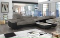 Coltar extensibil dreapta 4 locuri ELTAP, Armd-01, Armando, 289x203x85 cm, lemn/poliester, gri/negru