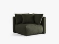 Modul pentru canapea, 1 loc, Chris-259, Micadoni Home, 100x100x80 cm, tesatura structurata chenille, verde deschis