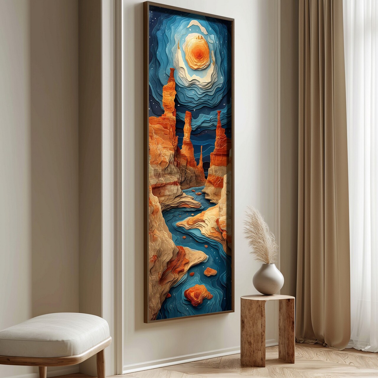 Tablou decorativ, LONG012-S/120-40, Imprimat UV, Multicolor - view 4