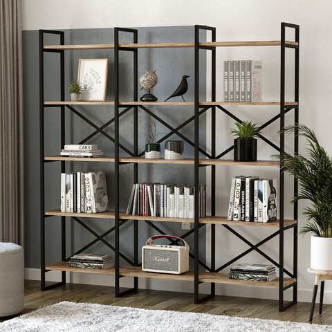 Biblioteca VG6, Locelso, 170x30x175 cm, maro 170x30x175