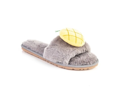 Papuci de casa dama funky steps, aria brown, marimea 37-38