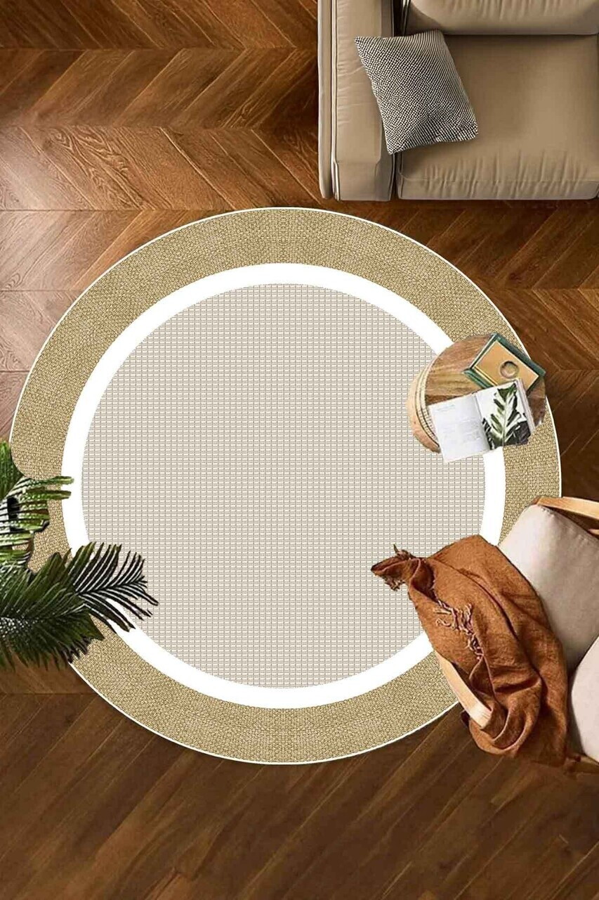 Covor, CLR-7346-132, 80x80cm, Poliester, Maro
