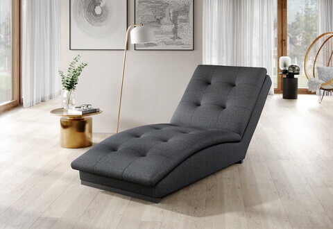 Sezlong living ELTAP, DOR-06SO, Doro, 170x85x95 cm, poliester, gri inchis