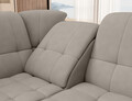 Coltar extensibil stanga 3 locuri ELTAP, LT-07PO, Sado, 272x192x95 cm, lemn/poliester, gri