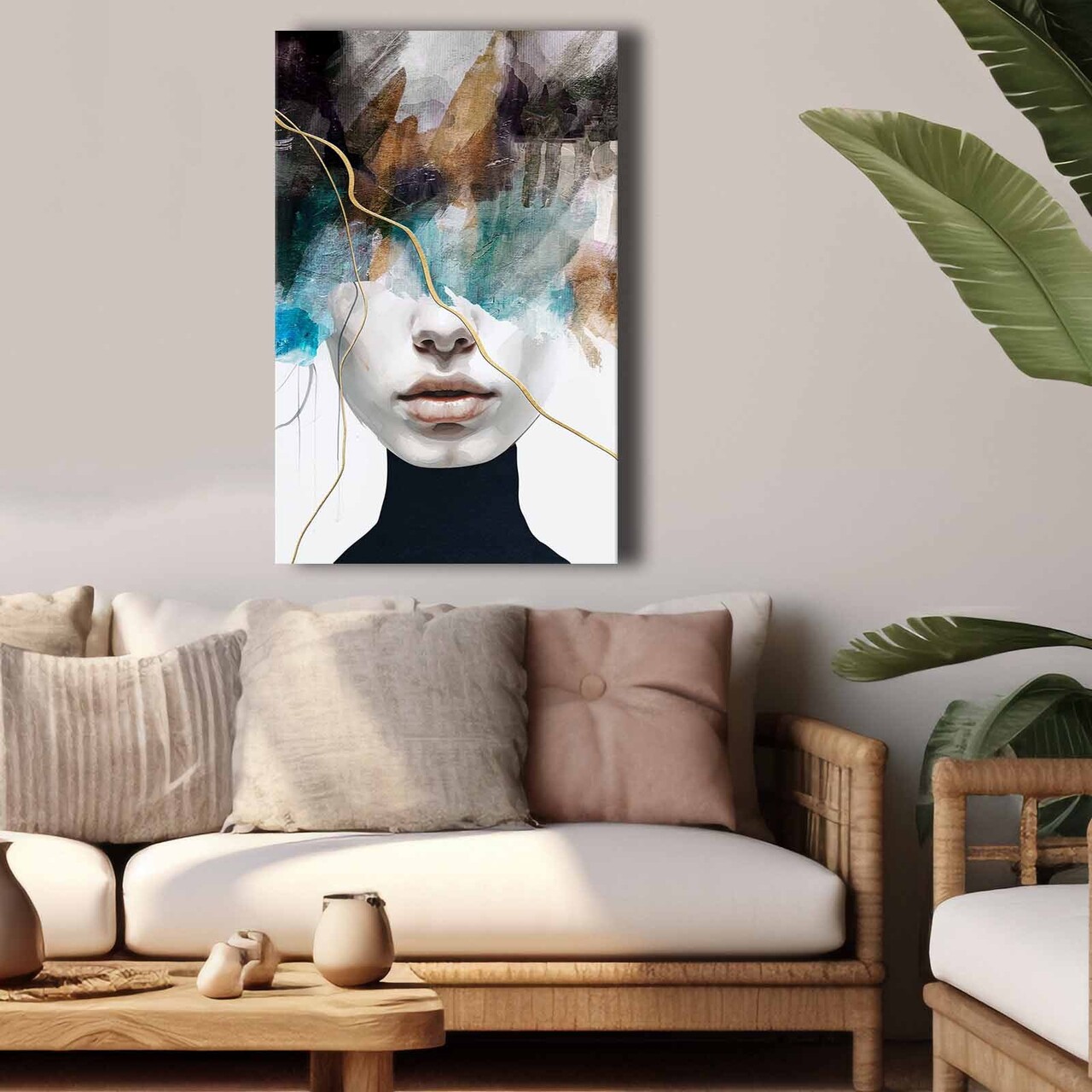 Tablou decorativ 4570softc-013 Lemn Multicolor