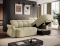 Coltar extensibil dreapta 3 locuri ELTAP, Beneth, 301x185x115 cm, lemn/poliester, bej deschis