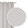 Draperie Zygzak Szara, Fashion Goods, 140x250, poliester, alb/gri