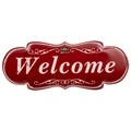 Decoratiune de perete Welcome, Creaciones Meng, 35x20 cm, metal