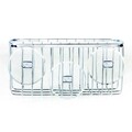 Suport accesorii pentru baie Gia, iDesign, 23x11x10 cm, cu ventuze, inox