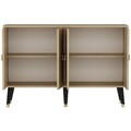 Consola, Odessa, Roland, 120x80x30 cm, PAL, Stejar safir / Aur