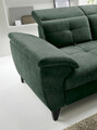 Coltar extensibil dreapta 5 locuri ELTAP, RT-35RAQ, Inferne, 297x210x107 cm, lemn/poliester, verde inchis