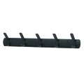 Cuier Holden, iDesign, 5 agatatori, 53.3x6x9, otel, negru mat