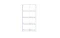 Raft de perete ELTAP, Postto, 80x40x150 cm, PAL/PVC, alb