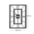 Ceas de perete, November, Metal, Dimensiune: 49 x 34,5 cm, Negru