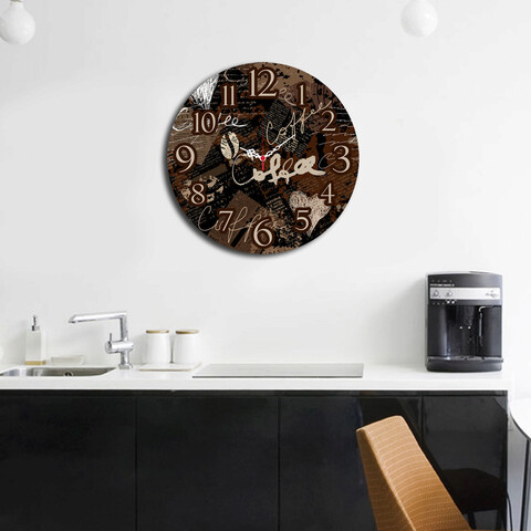 Ceas de perete, ms-27, mdf, ø40 cm, multicolor