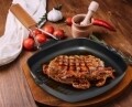Tigaie grill Delis cu maner detasabil, Vanora Home, 24 x 3.5 cm, otel carbon, negru
