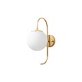 Aplica de perete, Jewel - 10565, Fulgor, 15 x 27 x 36 cm, 1 x E14, 15W, auriu