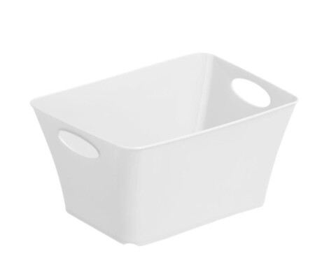 Cos depozitare living, rotho, 1.5 l, plastic, alb
