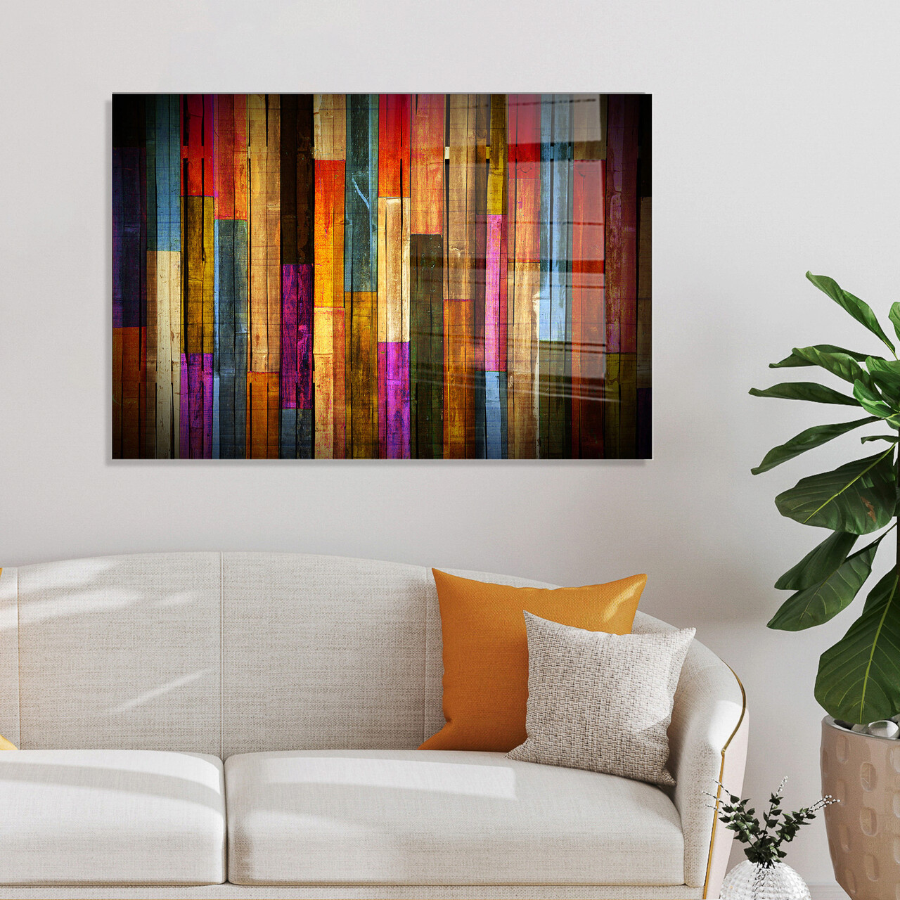Tablou Decorativ, UV-001, Sticla Temperata, 50 X 70 Cm, Multicolor