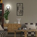 Decoratiune de perete, Butterfly Face Female, Metal, Dimensiune: 35,5 x 60 cm, Negru