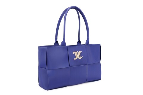 Geanta Juicy Couture 105, 40x12x25 cm, piele ecologica, albastru sax