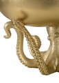 Statueta / figurina decorativa cu tava Octupus, Mauro Ferretti, 30x18 cm, polirasina, auriu