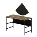 Birou, Minerva, Greta, 120x74x60 cm, PAL, Dore / Negru