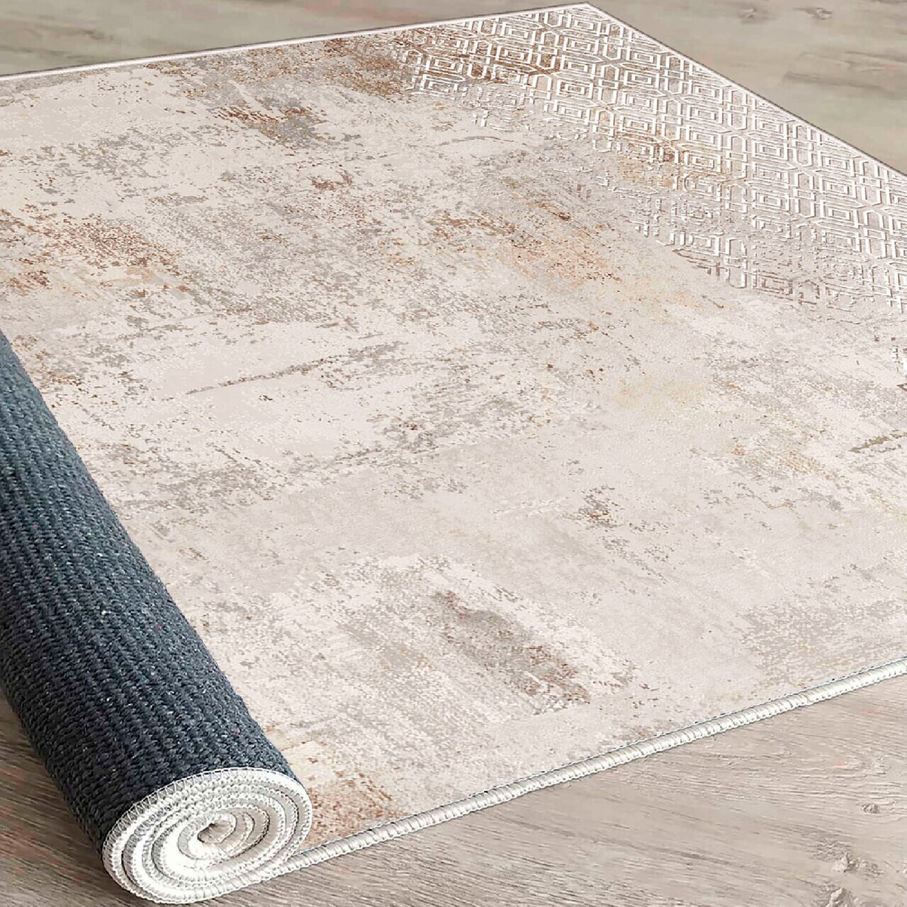 Covor, Woosonıl059, 160x230 cm, Bumbac, Crem — imaginea 5