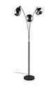 Lampadar Lumina, TRIO, 31x71x200 cm, 10W, 3x E14, metal, negru mat/argintiu