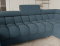 Coltar extensibil dreapta 3 locuri ELTAP, RT-40JAF, Fectory, 346x205x93 cm, lemn/poliester, albastru