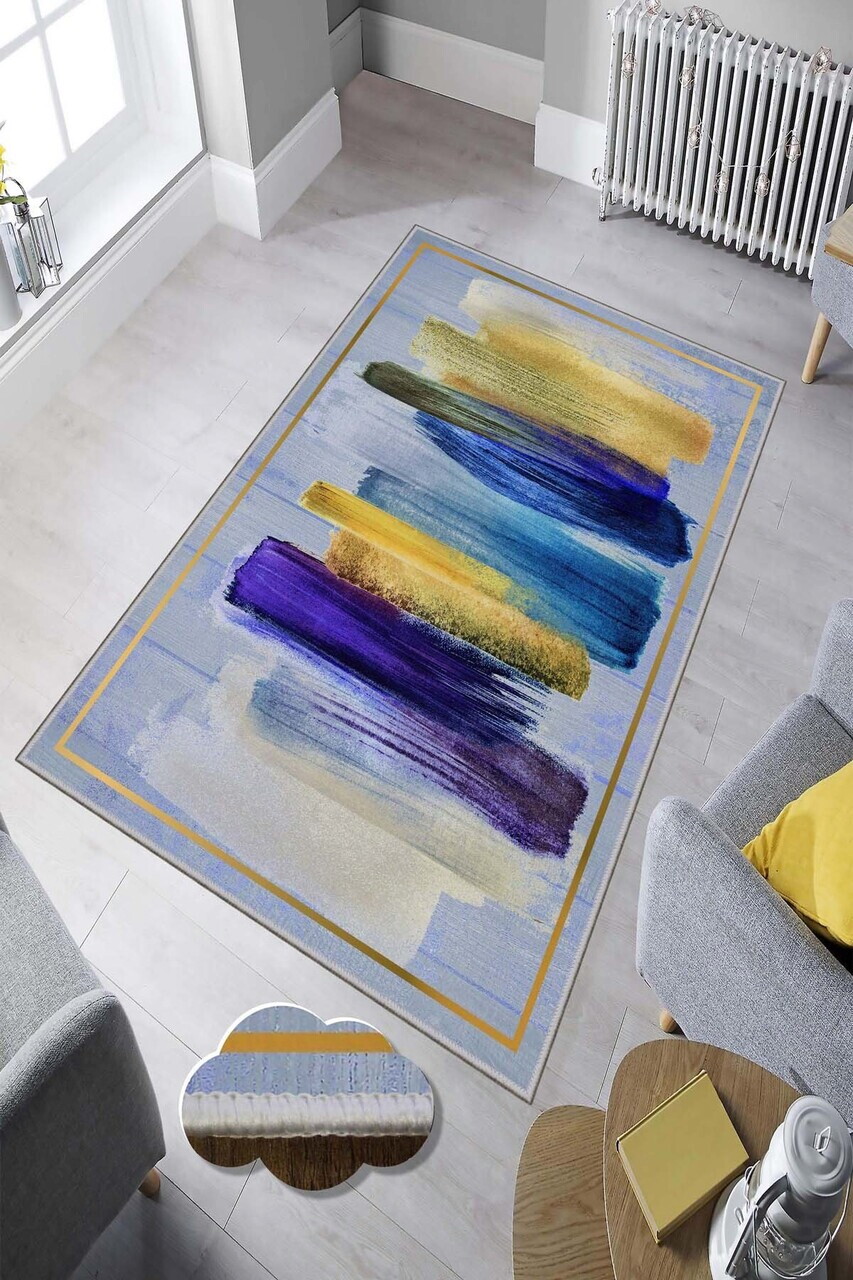 Covor Hmnt898 80x300 cm Poliester Multicolor