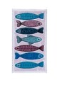 Covoras de baie Fishy, Confetti, 57x100 cm, roz