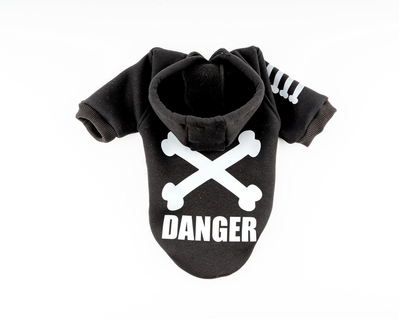 Hanorac pentru câini, Paws &amp; Whiskers, Danger Hoodie, Negru - view 5