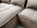 Coltar extensibil stanga 4 locuri ELTAP, LT-20REL, Campo, 265x196x88 cm, lemn/poliester, bej deschis