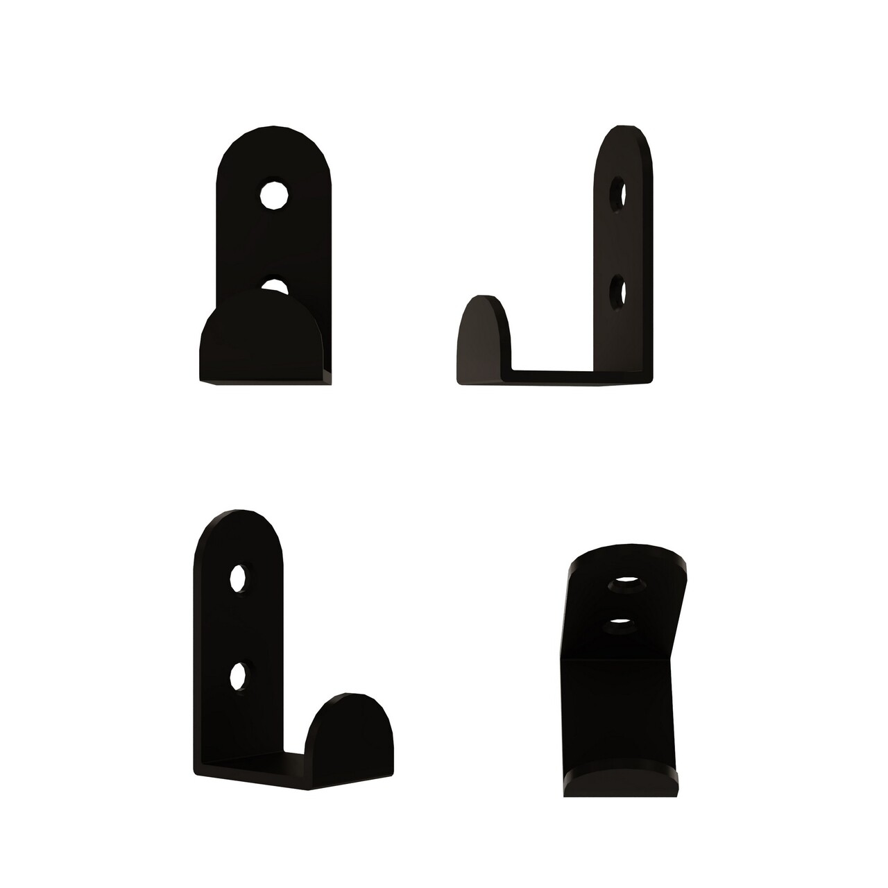 Cuier de perete, Leny Metal Hanger Single, Fier vopsit static, Negru - view 10
