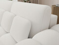 Canapea extensibila 3 locuri ELTAP, Cotonn, 256x119x105 cm, lemn/poliester, alb