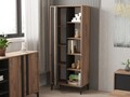 Corp biblioteca, Puqa Design, Iraz, 70x175x30 cm, PAL, Atlantic / Antracit