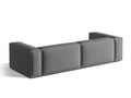 Canapea 5 locuri, Nuria-215, Micadoni Home, 290x110x72 cm, tesatura structurata chenille, gri